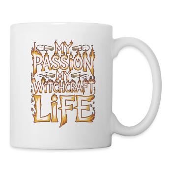 Witchcraft My Passion My Tarot Reading Wicca - Mug - white - Right