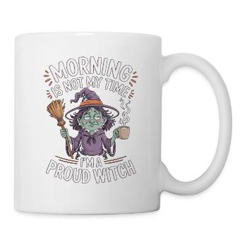 Witchcraft Morning Is Not My Time Rune Symbols - Mug - white - Right