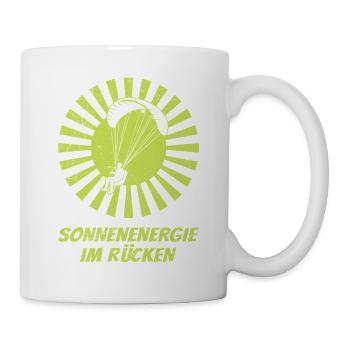 Paraglider SOLAR ENERGY IN THE BACK FUNNY - Mug - white - Right
