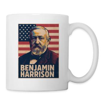 Benjamin Harrison, USA - Mug - white - Right