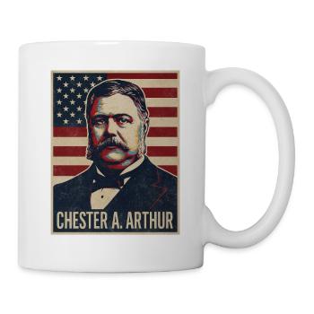 Chester A Arthur Président des États-Unis - Mug blanc - blanc - Droite