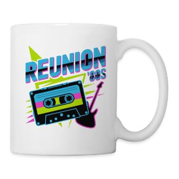 Retro Reunion ’80s Neon Cassette - Mug - white - Right