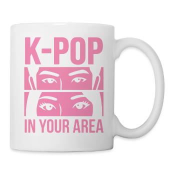 K-Pop Look Pink in Area - Mug - white - Right
