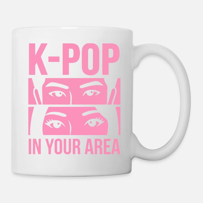 Le look rose de la K-Pop dans la région - Mug blanc - blanc