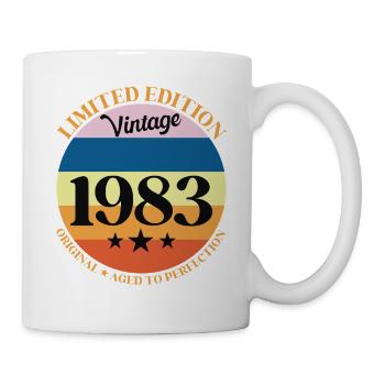 1983 Vintage Birthday Gift 83 Birthday - Mug - white - Right