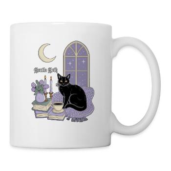 Gentle Goth Cozy Goth Katze - Tasse - Weiß - Rechts