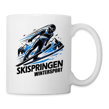 Ski Jumping Winter Sports Mountains Action - Mug - white - Right