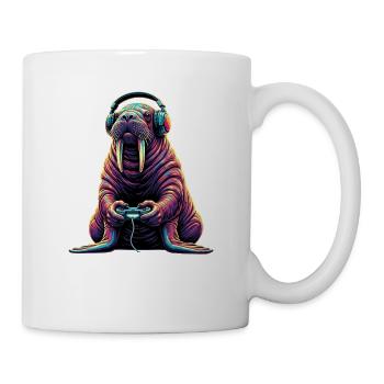 Walrus Gaming Animal Video Games Funny Walrus - Mug - white - Right