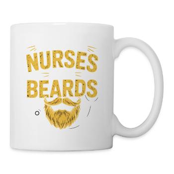 Best Nurses With Beards - Mug - white - Right