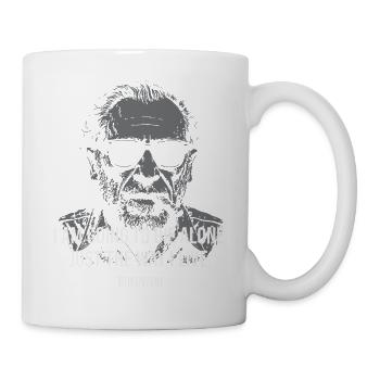 Bukowski Portrait Quote on introverts - Mug - white - Right