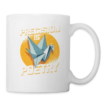 Origami Precision Is Poetry - Mug - white - Right