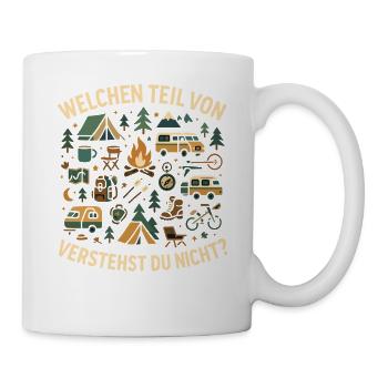 Camping, quelle partie tu comprends, aventure qui dit - Mug blanc - blanc - Droite