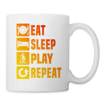 Clear floorball motif for every day - Mug - white - Right