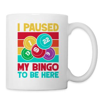 Bingo Game I Paused To Be Here Bingo - Mug - white - Right
