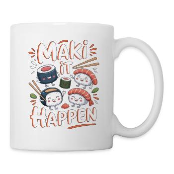 Sushi Maki Ça Arrive Passionné de cuisine japonaise - Mug blanc - blanc - Droite