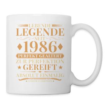 40 ans parfaitement maturé millésime 1986 - Mug blanc - blanc - Droite