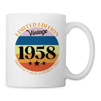 1958 Vintage Birthday Gift 58 Birthday - Mug - white - Right