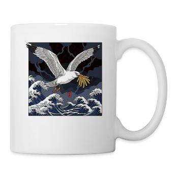 Seagulls steals Frieze Lustig - Mug - white - Right