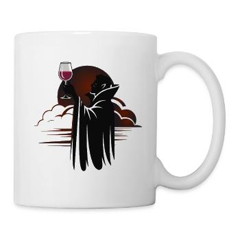 Vampir-Toast bei Sonnenuntergang - Tasse - Weiß - Rechts