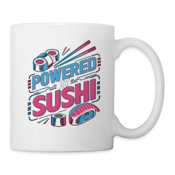 Sushi alimenté par le sushi Passionné de cuisine japonaise - Mug blanc - blanc - Droite