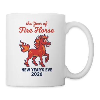 The Year of Fire Horse New Year's Eve 2026 - Mug - white - Right