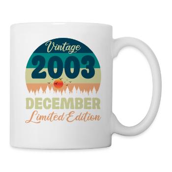 Geburtstagsgeschenk Dezember 2003 - Tasse - Weiß - Rechts