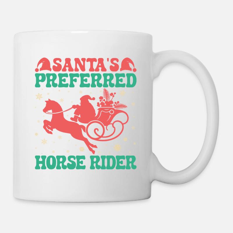 Cavalier amateur préféré pour l’équitation anglaise - Mug blanc - blanc