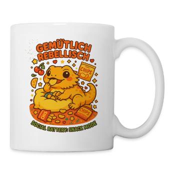 Cozy Rebellious Shirt, Snack Fashion - Mug - white - Right