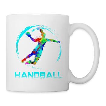 Handball - Mug blanc - blanc - Droite