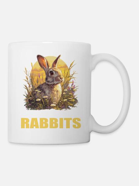 Hasen Hase - Tasse - Weiß