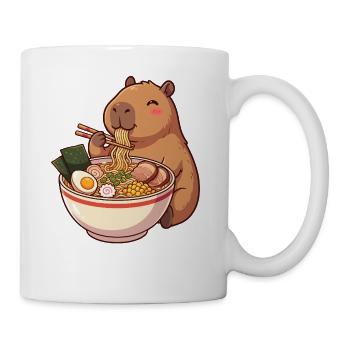 Kawaii Capybara Ramen - Tasse - Weiß - Rechts