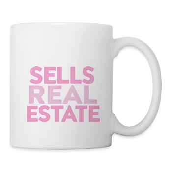 This Girl Sells Real Estate - Mug - white - Right