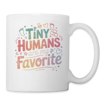 Kleine Menschen, meine Favoriten - Tasse - Weiß - Rechts
