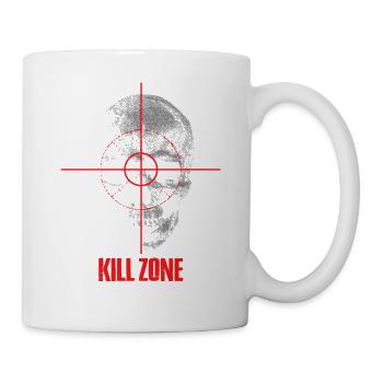 Jeu de tir sportif Airsoft Gaming Zone de mort Joueur de crâne - Mug blanc - blanc - Droite