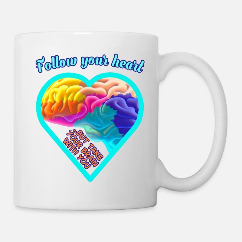 Brain & Heart - Mug - white
