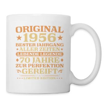 70e anniversaire Légende vivante Millésime 1956 - Mug blanc - blanc - Droite