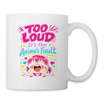 Anime-fangirl Schreit Anime-reaktion - Tasse - Weiß - Rechts