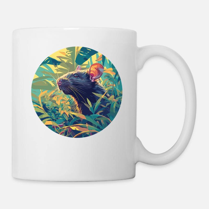 Ratten Ratte - Tasse - Weiß