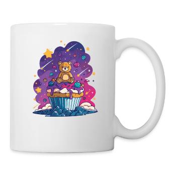 Teddy Bear Cupcake in the Cosmos - Mug - white - Right