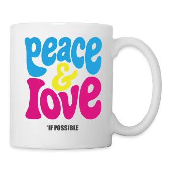 PEACE LOVE #4 - let's talk - Mug - white - Right