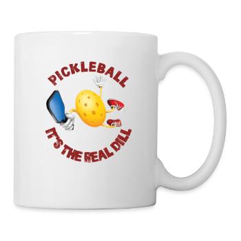 Pickleball: Es ist der wahre Dill - Tasse - Weiß - Rechts