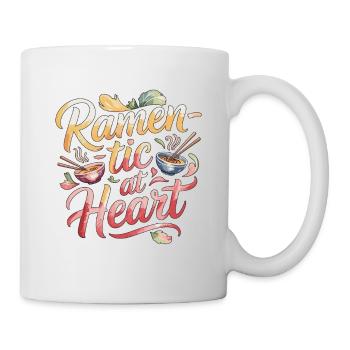 Ramen-tic At Heart Japanese Food Noodle Ramen - Mug - white - Right
