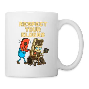 Respect Your Elders Gaming Control Retro - Mug - white - Right