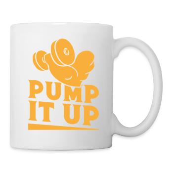 Fitness Fanatics Pump It Up Calisthenics Gym - Tasse - Weiß - Rechts