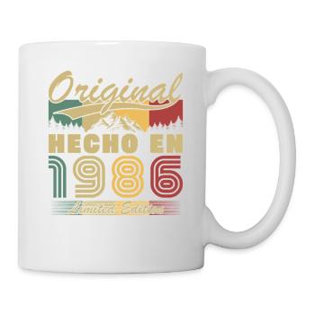 Made in 1986 Vintage Birthday Gift - Mug - white - Right