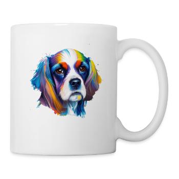 Colorful Cocker Spaniel Pop Art Dog Lover Gift - Mug - white - Right