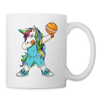 Funny Dabbing Basketball Unicorn Baller Sport Gift - Mug - white - Right