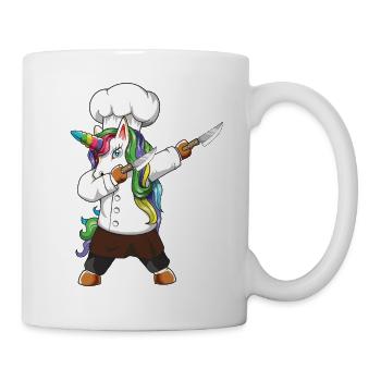 Drôle de cadeau de cuisine licorne cheficorne pour le chef d’appétit - Mug blanc - blanc - Droite