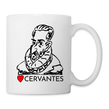Portrait i love Cervantes - Mug blanc - blanc - Droite
