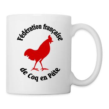 Französische Föderation von Hahnen in Paste - Tasse - Weiß - Rechts